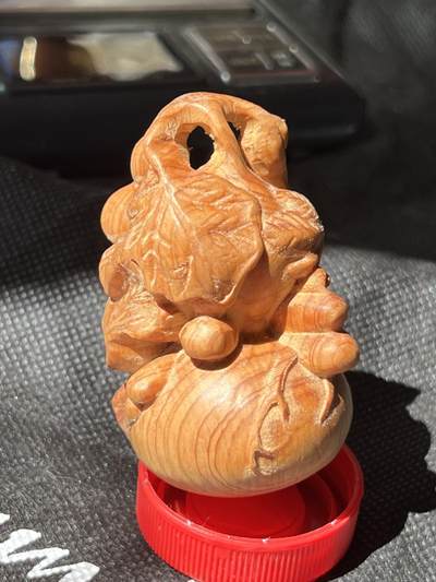 零元拍：崖柏手把件（葫芦），十年前的存货了，油性极大。 - 零元拍：崖柏手把件（葫芦），十年前的存货了，油性极大。