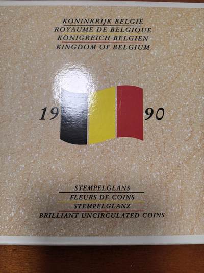 长老汇蛇年精选第三十六场拍卖 1990比利时10枚套币+1枚圆形铜章，卡装