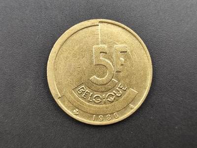 8月 符卡 钱币专场（0元拍） - 比利时1986年5珐琅