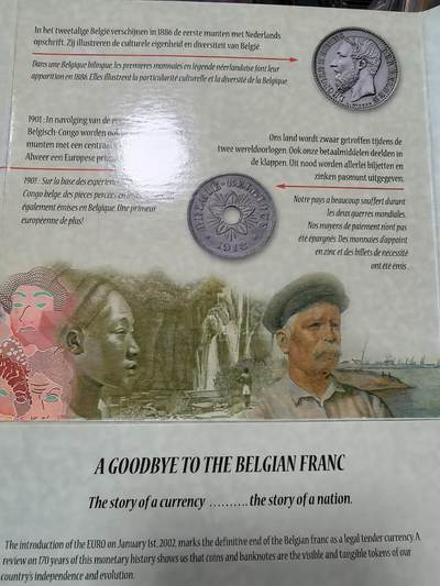 长老汇蛇年精选第三十六场拍卖 2001比利时10枚套币+1枚圆形铜章，卡装，克书40美金