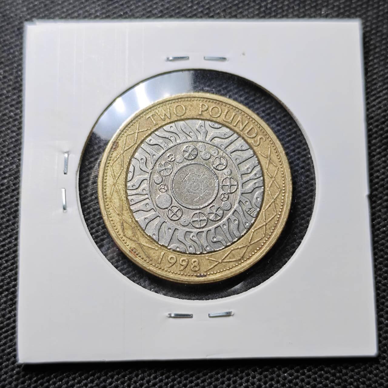 KK钱币收藏小铺 第320期 2月预留时间 周末发货  1998英国2镑双色币