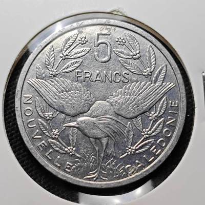 KK钱币收藏小铺 第320期 2月预留时间 周末发货 -  1983法属新喀里多尼亚5法郎