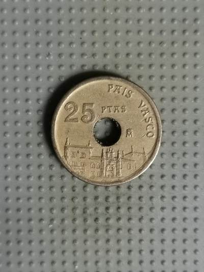 2025年第75场各国散币拍卖（总第75场）15号起休假半月，有发货需求请提前私信 - 西班牙1993年巴斯克25比塞塔纪念币