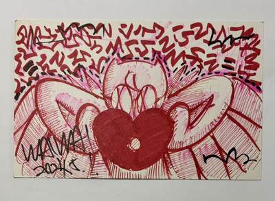 零元拍：歪歪亲笔签名亲绘原画色卡，尺寸：27X17CM，不是复制画哦 - 零元拍：歪歪亲笔签名亲绘原画色卡，尺寸：27X17CM，不是复制画哦