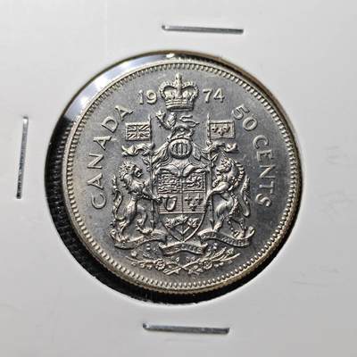 KK钱币收藏小铺 第321期 2月预留时间 周末发货 -  1974加拿大50分 