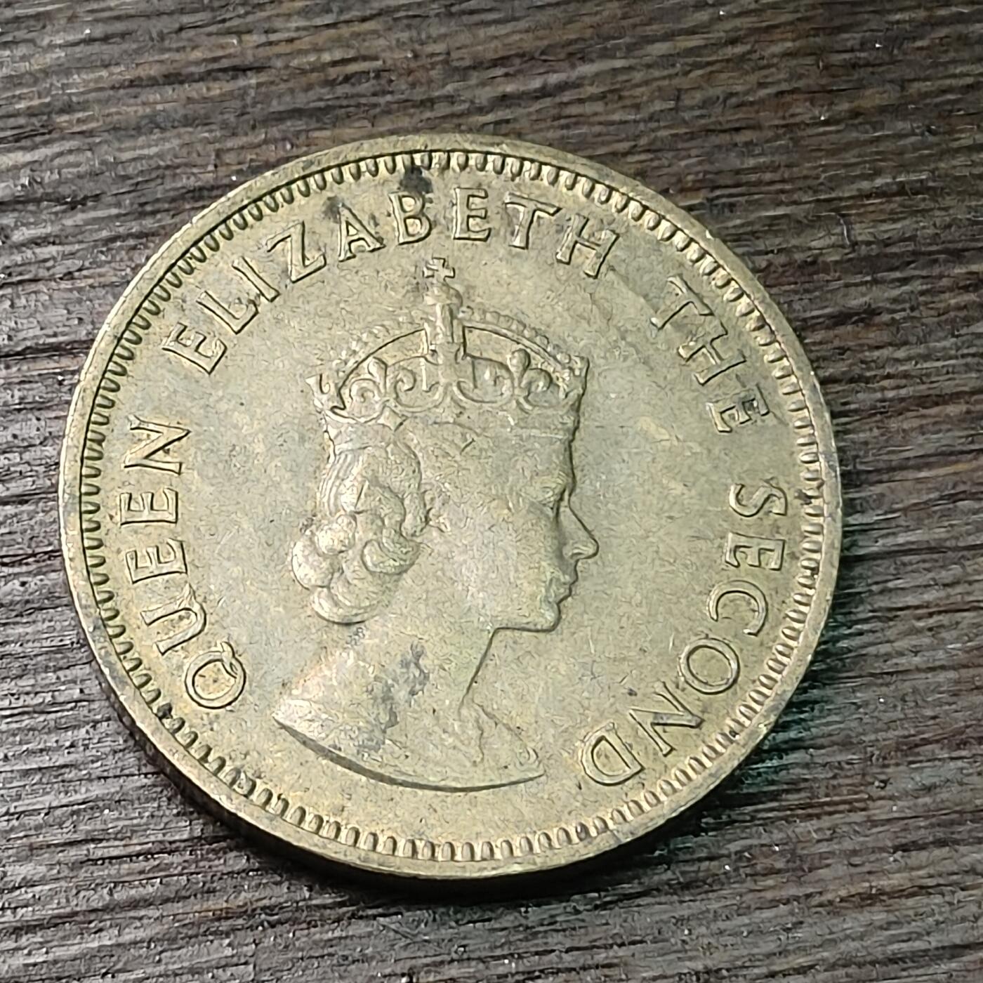 【铜匠收藏】★第126场★散币场，无佣金，30包邮。不满30元，支付5元运费。《接受代拍 代送NGC评级》 英属泽西岛 1957年 女王版 1/4先令 铜币