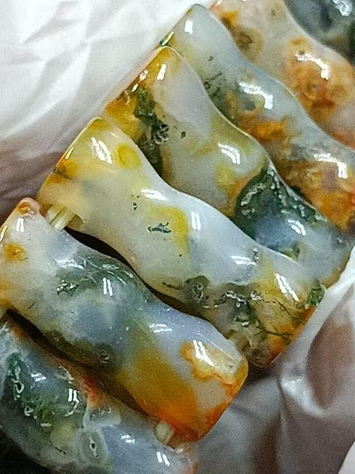 天然水草玛瑙竹节(节节高升)手排(33097)