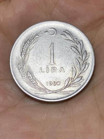 2025年第七十九场(总第一百零五场）外国好品散币(免佣金) - 土耳其🇹🇷1960年1里拉(第二版，8克版)