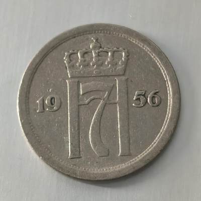 Krab外币市集Vol.24 - 挪威1956年25欧尔