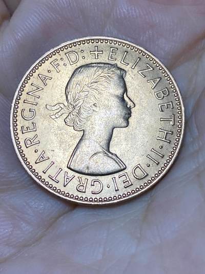 2025年第七十九场(总第一百零五场）外国好品散币(免佣金) 原光未流通–英国🇬🇧1967年半便士(伊丽莎白二世青年桂冠第二版，普制币关门年)