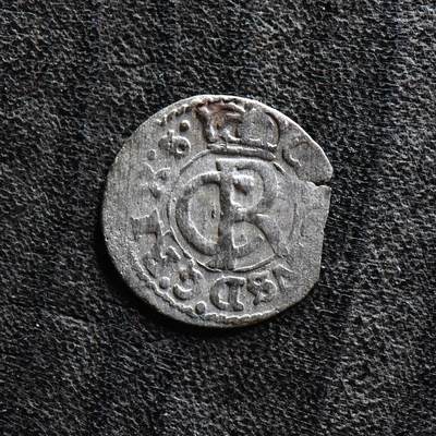 【良泉】第37期【直播场】9月4日晚19.30点开拍！ 160组，西方古代钱币、丝路金银铜件专场 - 公元1665年【瑞典·利沃尼亚】卡尔十一世国王，银索利多，0.49克