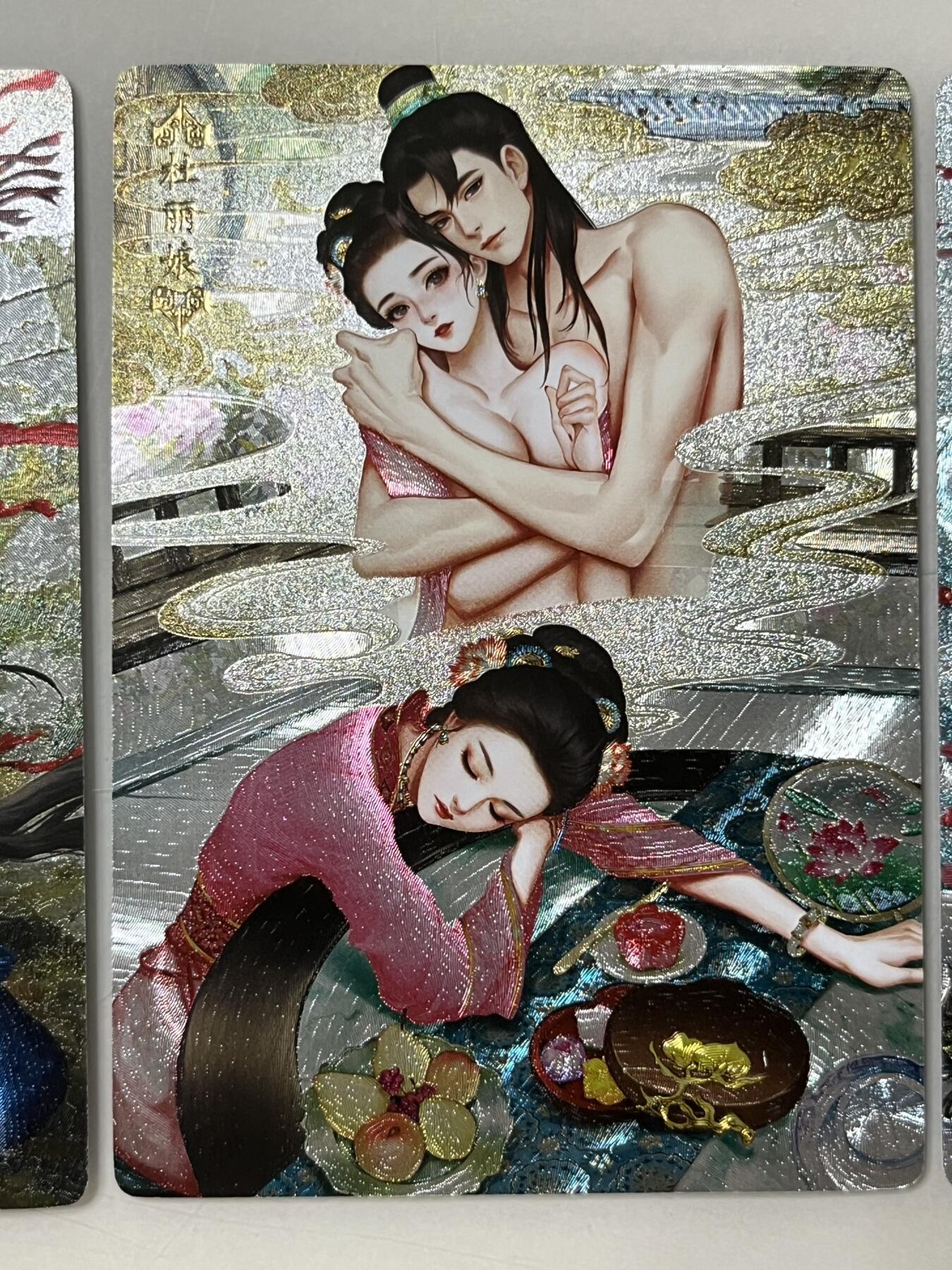跨世纪的玩卡者们第1期（买家0佣金，周日晚22点30截拍，欢迎大家来逛逛） 卡玩帕克 古典名著粗闪卡 孟姜女 杜丽娘 杨贵妃 3张1组