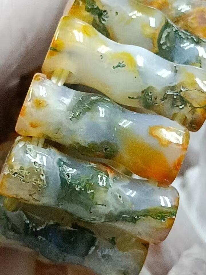 天然水草玛瑙竹节(节节高升)手排(33097)