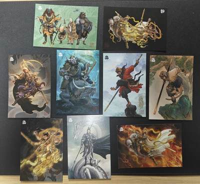 天玑星卡拍第112期《8.11周一截拍》持续收拍收评中 满赠卡需备注 - 【亲签明信片】独行正明 明信片 9张 孙悟空亲签