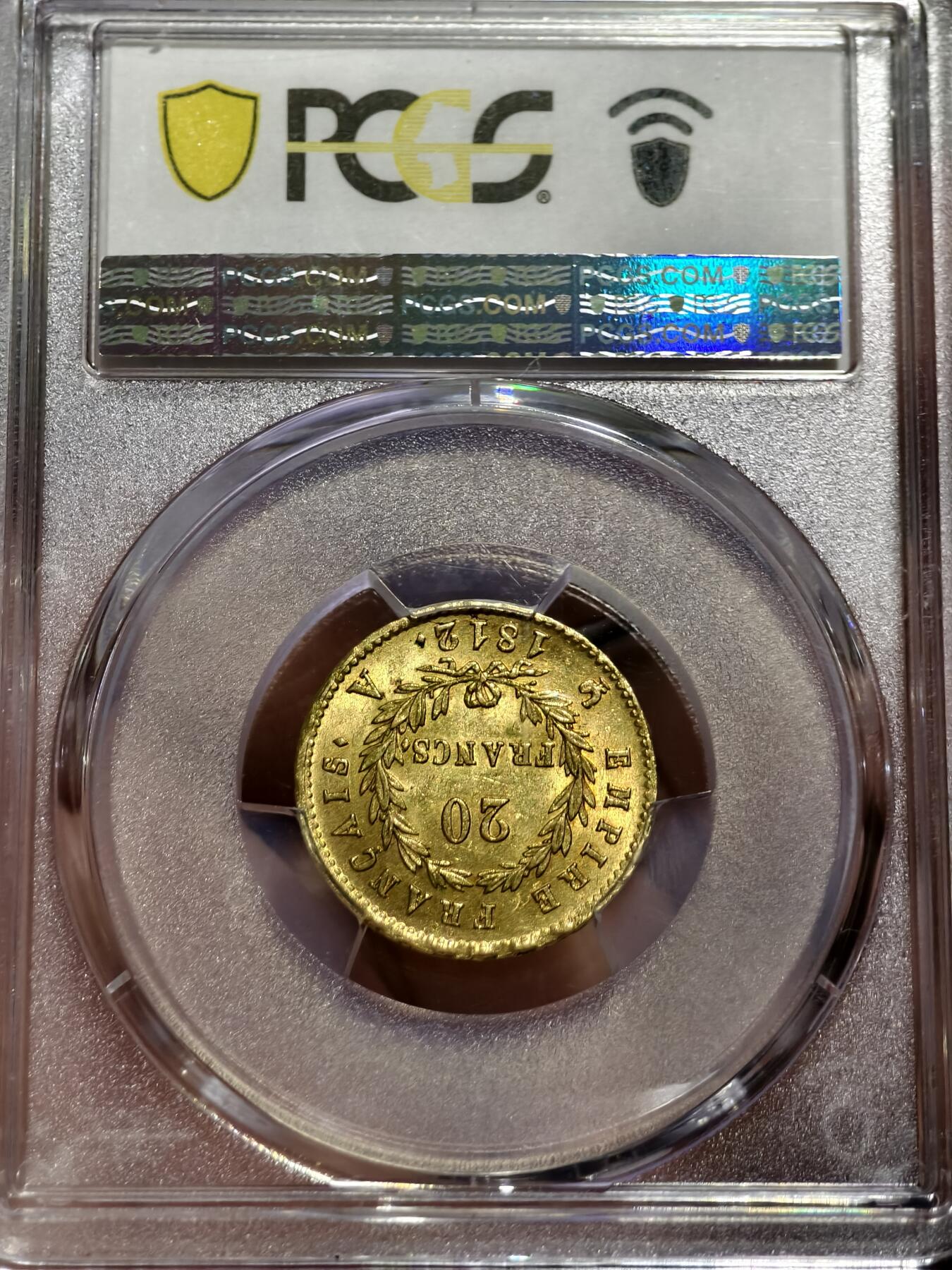 PCGS-MS62法国1812年拿破仑一世20法郎金币