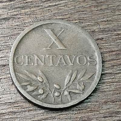 【铜匠收藏】★第126场★散币场，无佣金，30包邮。不满30元，支付5元运费。《接受代拍 代送NGC评级》 - 葡萄牙 10分 铜币 十字 1944年