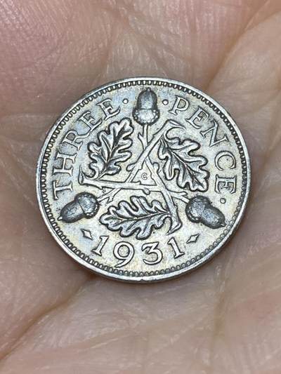 2025年第七十九场(总第一百零五场）外国好品散币(免佣金) - 好品–英国🇬🇧1931年3便士银币(乔治五世第四版)