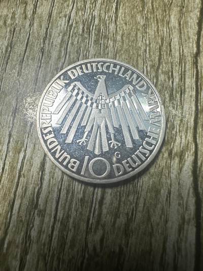 章，世界钱币 1972年德国奥运会10马克银币