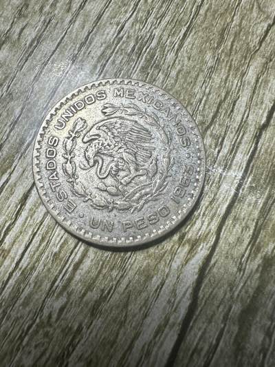 章，世界钱币 墨西哥1963年1比索