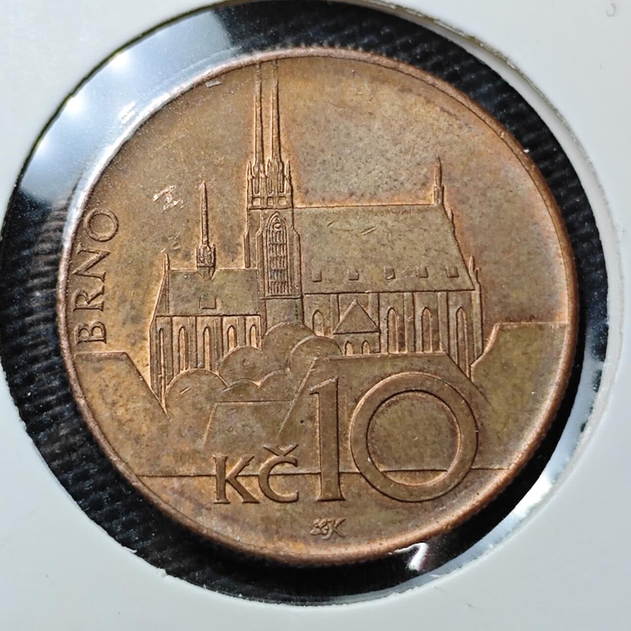 KK钱币收藏小铺 第321期 2月预留时间 周末发货  捷克10克朗 好品
