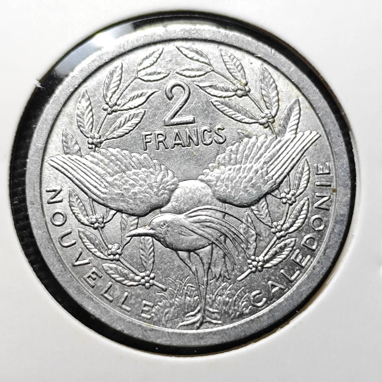 KK钱币收藏小铺 第320期 2月预留时间 周末发货 1982法属新喀里多尼亚2法郎 