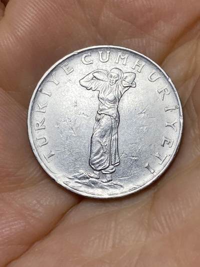 2025年第七十九场(总第一百零五场）外国好品散币(免佣金) 土耳其🇹🇷1967年25库鲁(第三版，4克减重版)