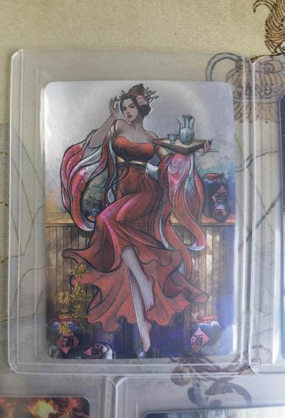 奇趣收藏卡牌拍卖第20场（持续增加中） 【套卡】卡德曼 张建东水浒  第4弹粗闪全9张  全新覆膜卡夹卡膜保护