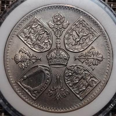 布加迪🐬～世界钱币(上海)🌾第 232 期 /  各国套币和散币 - 英国🇬🇧 1960年 5先令 38.5mm