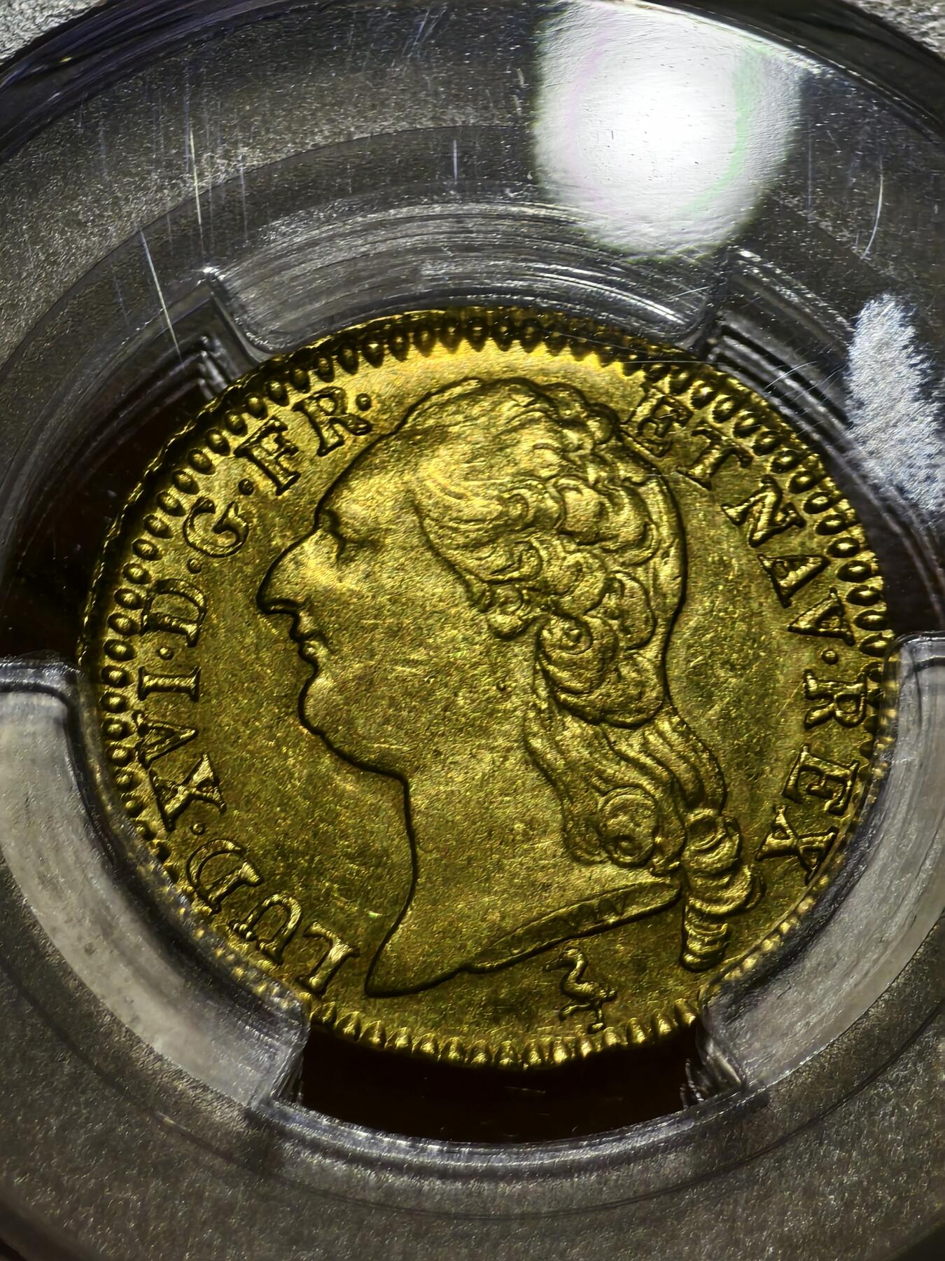 PCGS-AU58法国1786年路易十六一路易金币