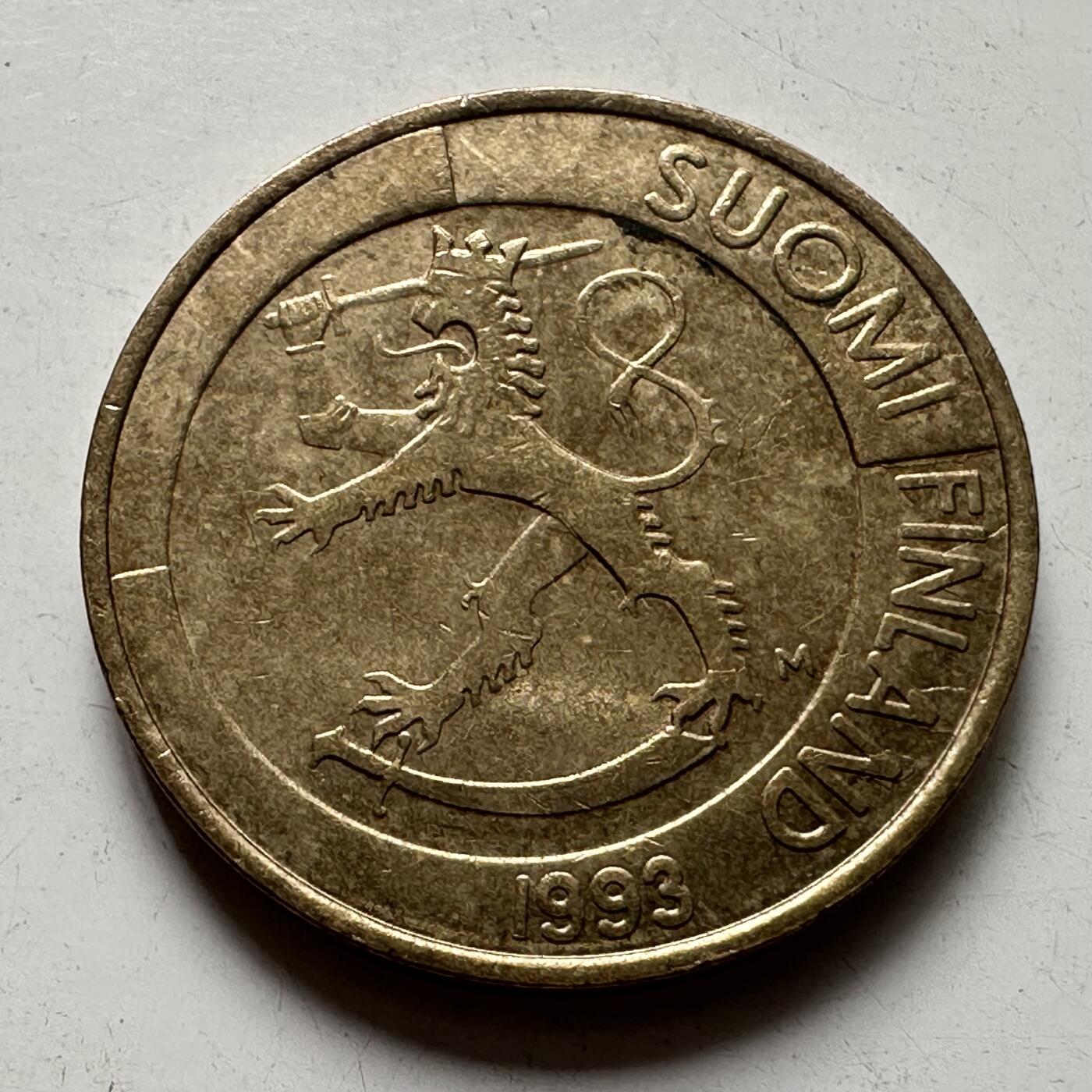 🌹外币初藏🌹🐯2025年第87场 周二无佣金特价场 芬兰1993年一马克