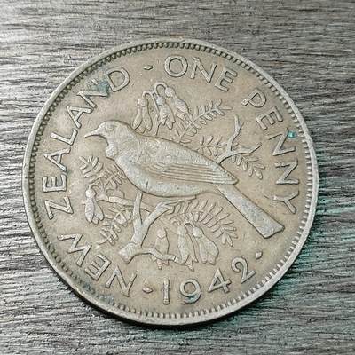 【铜匠收藏】★第126场★散币场，无佣金，30包邮。不满30元，支付5元运费。《接受代拍 代送NGC评级》 - 新西兰 1942年 1便士 铜币