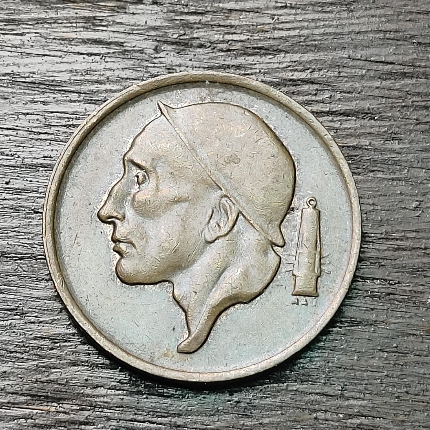 【铜匠收藏】★第126场★散币场，无佣金，30包邮。不满30元，支付5元运费。《接受代拍 代送NGC评级》 比利时 1966年 50分 铜币