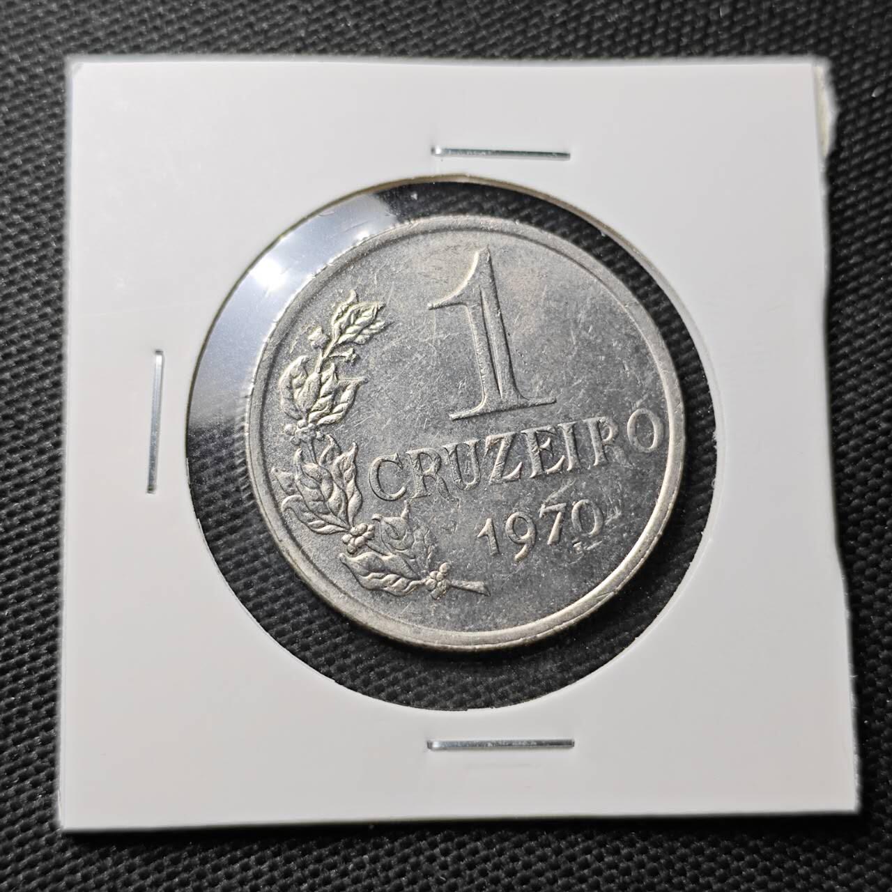 KK钱币收藏小铺 第321期 2月预留时间 周末发货  1970巴西1克鲁塞罗
