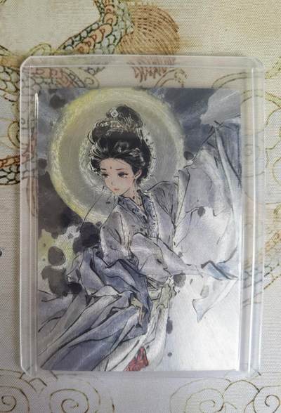 奇趣收藏卡牌拍卖第20场（持续增加中） 星宿文创 x迟迟 嫦娥 粗闪1张 全新卡夹卡膜保护