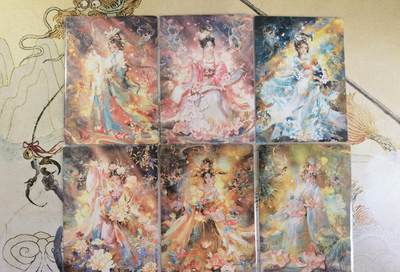 奇趣收藏卡牌拍卖第20场（持续增加中） 【套卡】山河潮玩  雪舟 敦煌十二花神  普卡一套  12张 全新卡膜保护