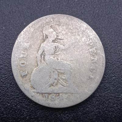 【淘币小摊】实时拍第七百零九拍  散币场  满百包邮可预留二周 每周一统一发货   - 英国1844年维多利亚4便士银币