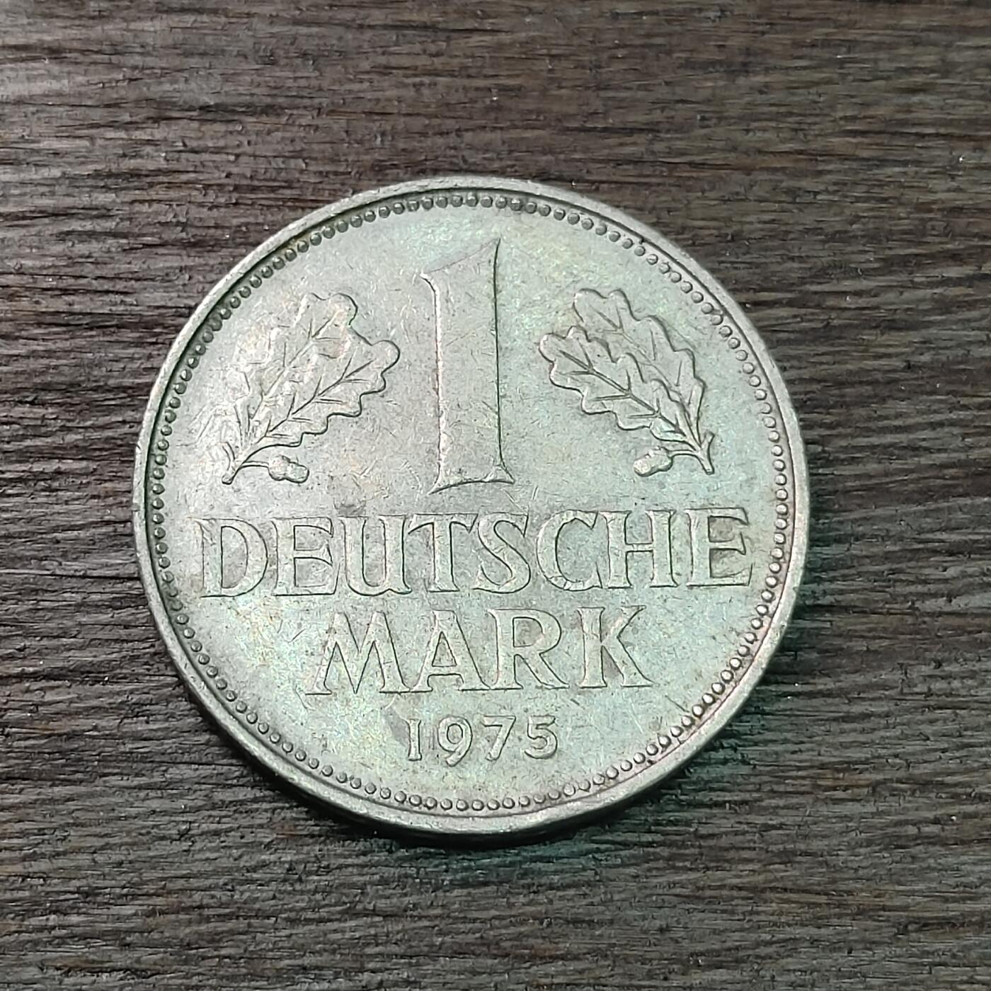 【铜匠收藏】★第126场★散币场，无佣金，30包邮。不满30元，支付5元运费。《接受代拍 代送NGC评级》 德国 1马克 1975年 D标
