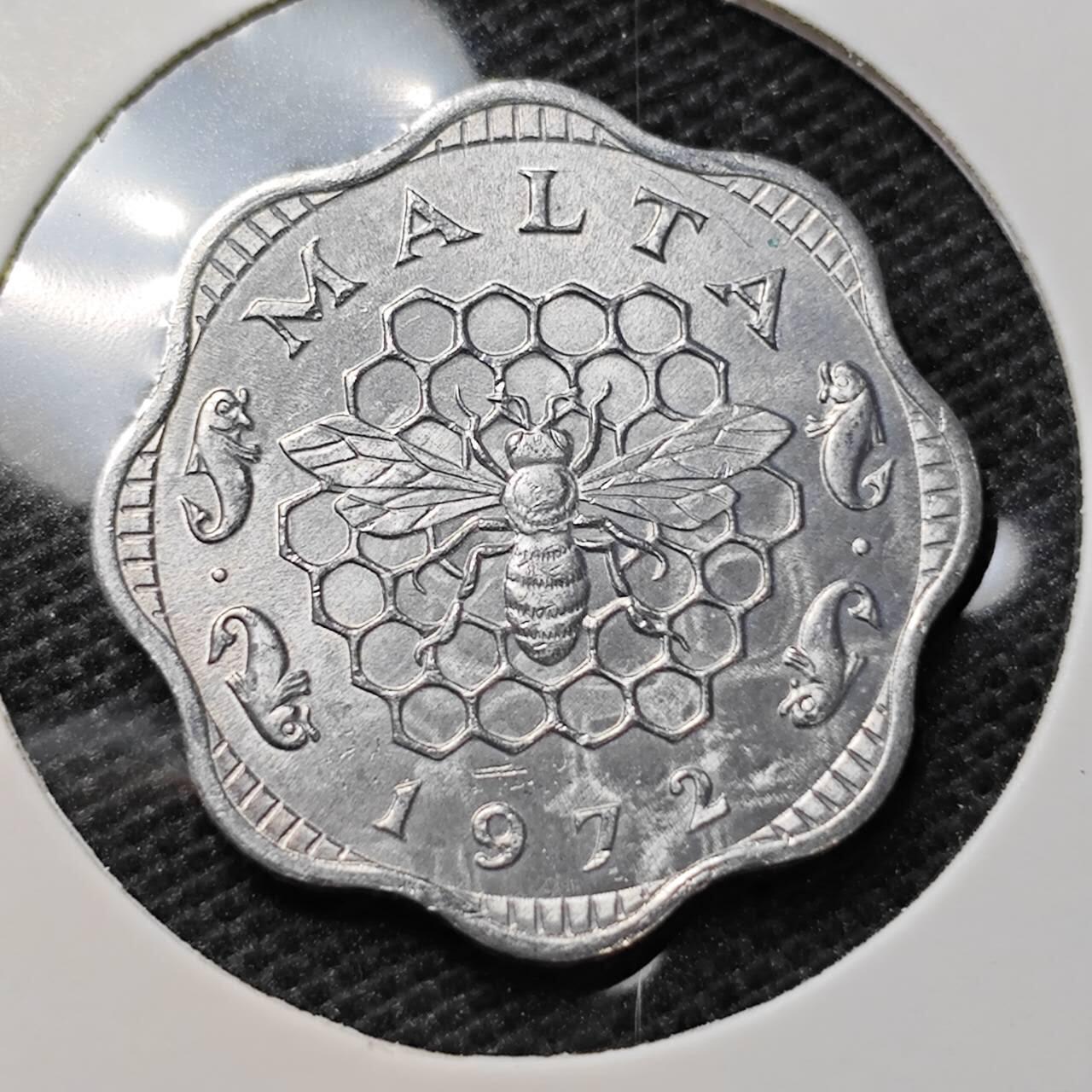 KK钱币收藏小铺 第321期 2月预留时间 周末发货  1972马耳他3米尔