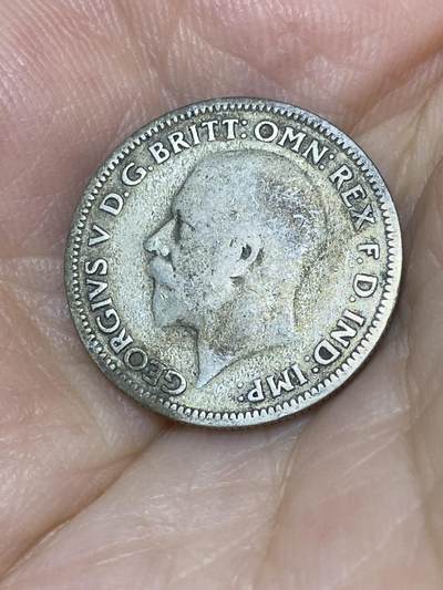 2025年第七十九场(总第一百零五场）外国好品散币(免佣金) 英国🇬🇧1933年6便士银币(乔治五世第五版)