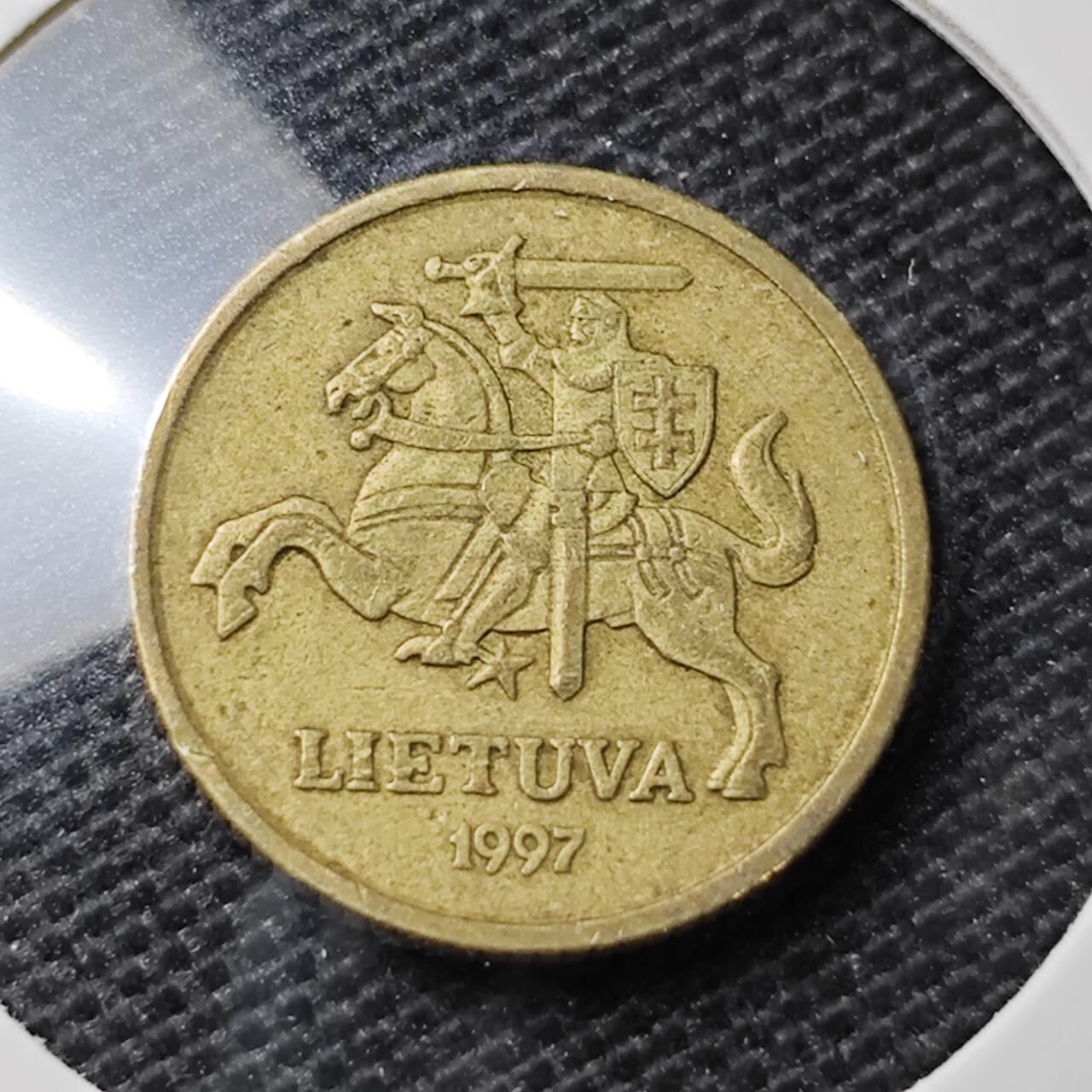 KK钱币收藏小铺 第321期 2月预留时间 周末发货  1997立陶宛10分铜币