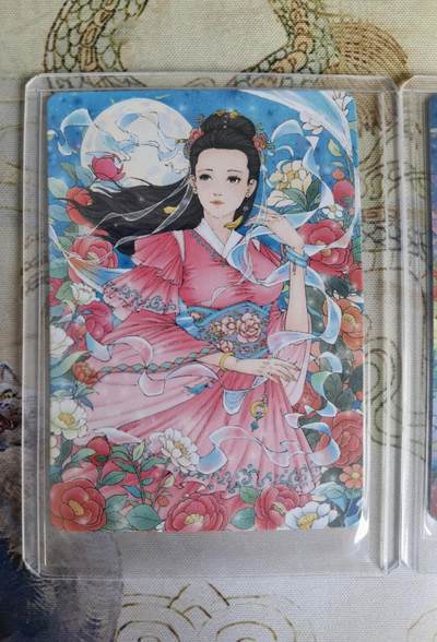 奇趣收藏卡牌拍卖第20场（持续增加中） 小花瓣 大乔 国色天香 普卡+彩闪 彩闪编号361 全新卡夹卡膜保护