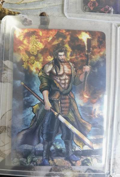 奇趣收藏卡牌拍卖第20场（持续增加中） 【套卡】卡德曼 张建东水浒  第4弹粗闪全9张  全新覆膜卡夹卡膜保护