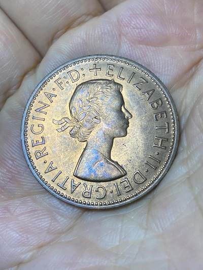 2025年第七十九场(总第一百零五场）外国好品散币(免佣金) 原光好品–英国🇬🇧1967年1便士(伊丽莎白二世青年桂冠第二版，普制币关门年)