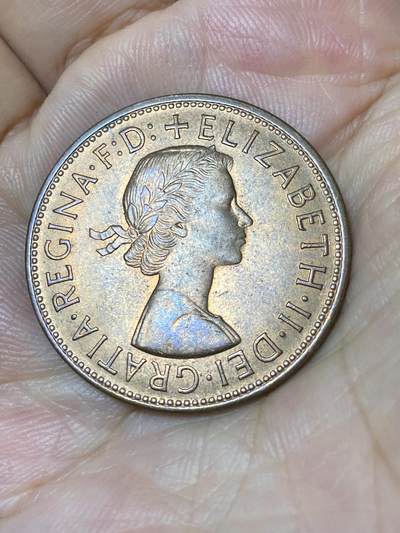 2025年第七十九场(总第一百零五场）外国好品散币(免佣金) 原光好品–英国🇬🇧1967年1便士(伊丽莎白二世青年桂冠第二版，普制币关门年)