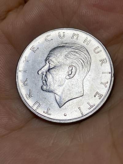 2025年第七十九场(总第一百零五场）外国好品散币(免佣金) 土耳其🇹🇷1977年1里拉(第三版，7克减重版)
