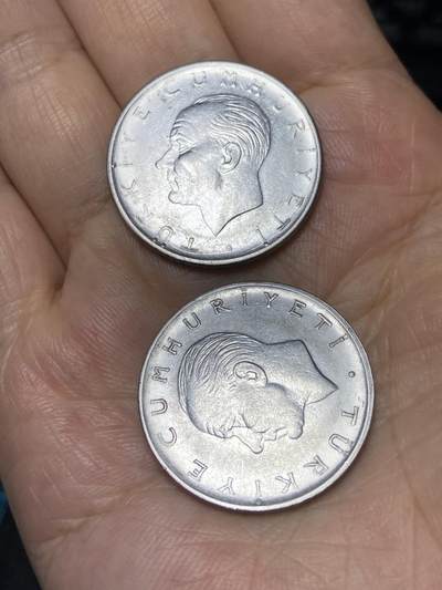 2025年第七十九场(总第一百零五场）外国好品散币(免佣金) 土耳其🇹🇷2枚：1974年、1976年1里拉