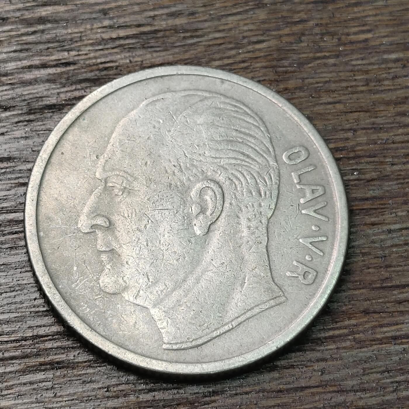 【铜匠收藏】★第126场★散币场，无佣金，30包邮。不满30元，支付5元运费。《接受代拍 代送NGC评级》 1961年 挪威 1克朗