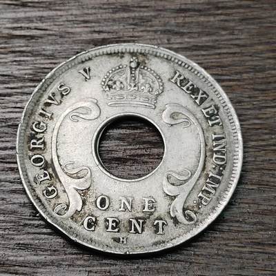 【铜匠收藏】★第126场★散币场，无佣金，30包邮。不满30元，支付5元运费。《接受代拍 代送NGC评级》 - 英属东非和乌干达保护地 1914年 1分 铜镍币中孔