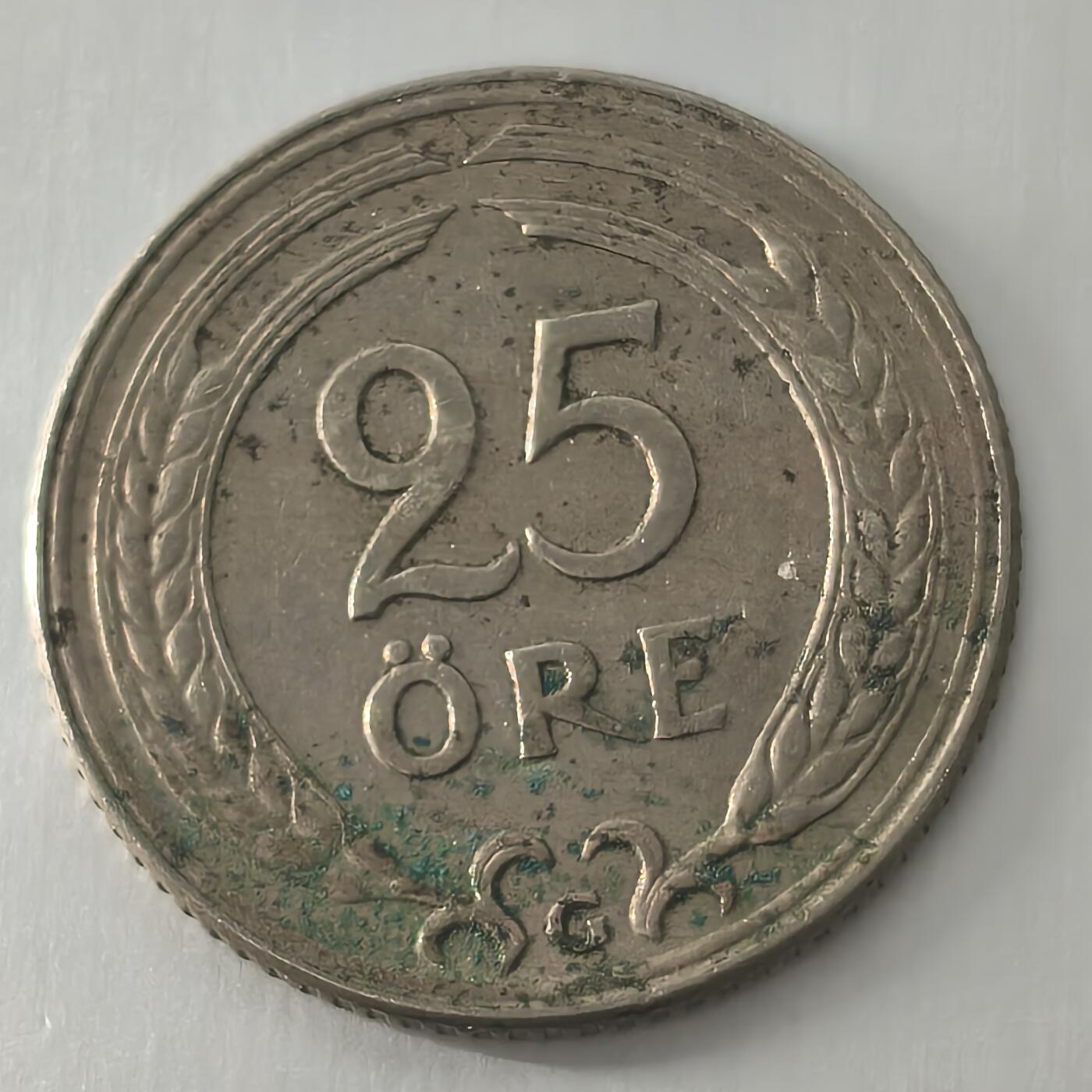 Krab外币市集Vol.24 瑞典1940年25欧尔