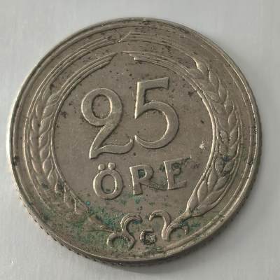 Krab外币市集Vol.24 - 瑞典1940年25欧尔